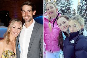 Jennie Garth, husband Dave Abrams, and their daughters 