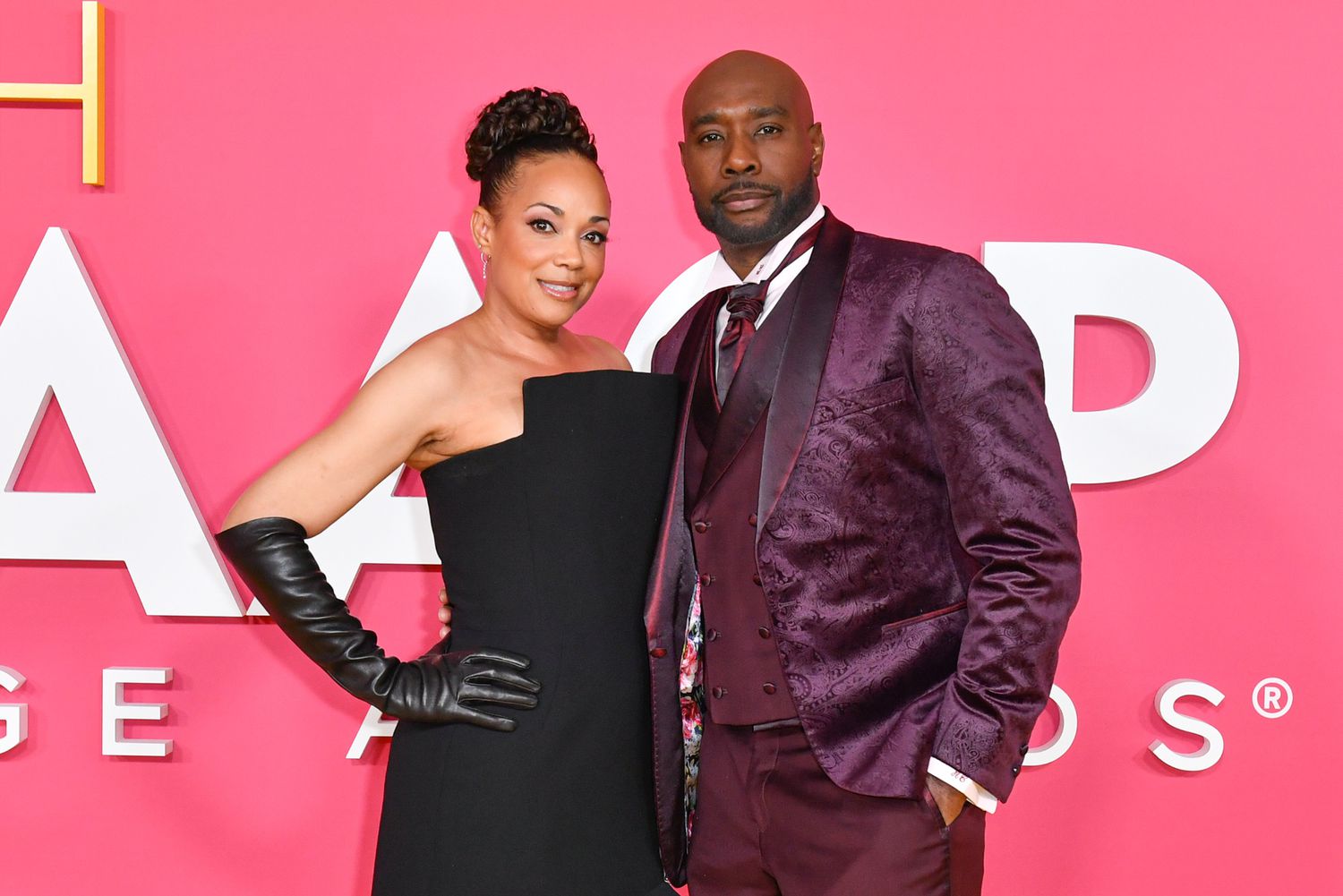 Pam Byse and Morris Chestnut arrive to the 54th Annual NAACP Image Awards 