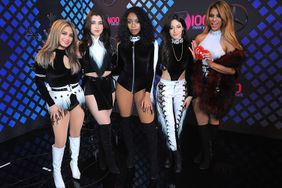 Ally Brooke, Lauren Jauregui, Normani Kordei, Camila Cabello and Dinah Jane Hansen attend of Fifth Harmony visit the broadcast room at the Z100's Jingle Ball 2016
