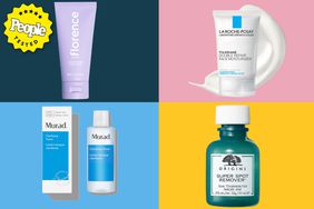 Collage of popular acne products