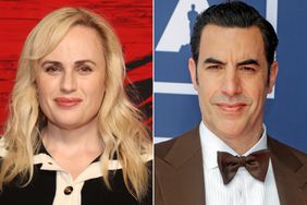 Rebel Wilson attends the "Miss Saigon" Sydney Opera House Premiere; Sacha Baron Cohen (L) and Isla Fisher attend a screening of the Oscars