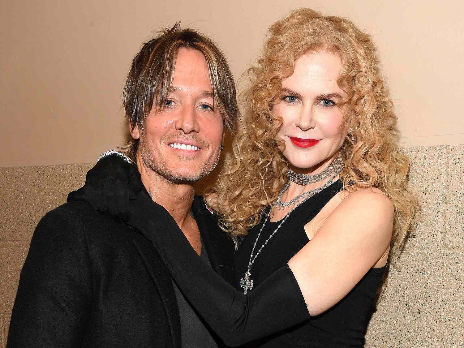 Keith Urban and Nicole Kidman backstage during the 36th Annual Rock & Roll Hall Of Fame Induction Ceremony at Rocket Mortgage Fieldhouse on October 30, 2021 in Cleveland, Ohio