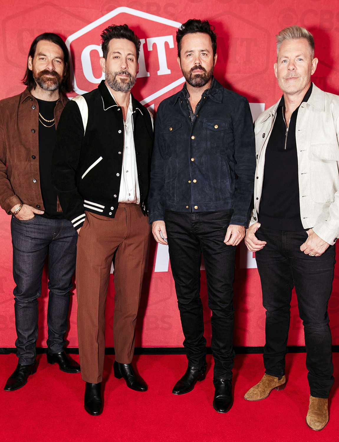 Geoff Sprung, Matthew Ramsey, Brad Tursi and Trevor Rosen of Old Dominion attend the 2024 CMT Music Awards at Moody Center on April 03, 2024 in Austin, Texas. 