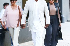 *EXCLUSIVE* Tyrese Gibson leaves court in Los Angeles with the supports of his family