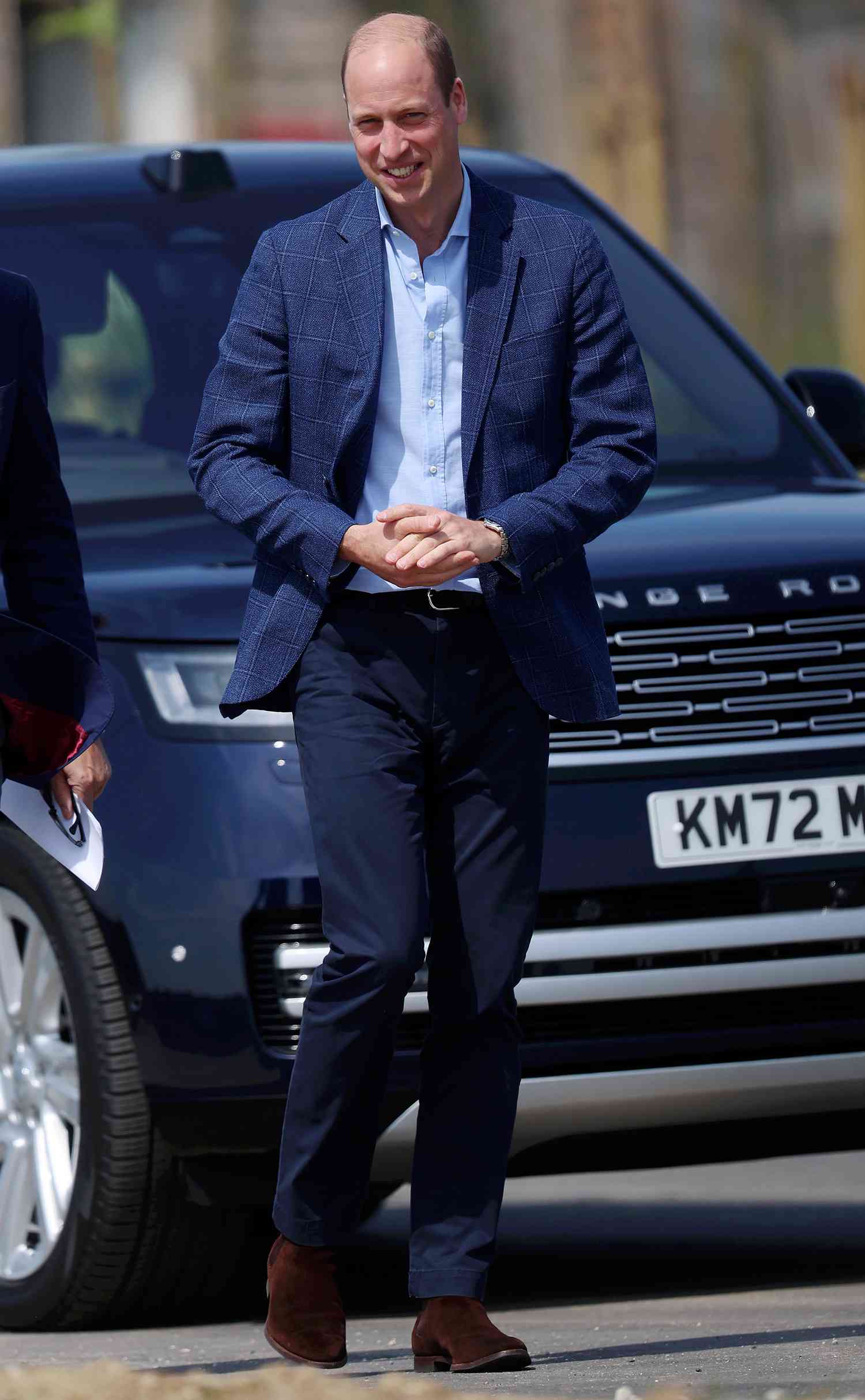 Prince William, Prince of Wales visits Nansledan on May 09, 2024 in Newquay, Cornwall. 