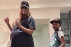 Pregnant Ciara Dances with Son Future thanksgiving 11 23 23