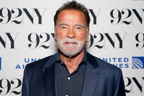 Arnold Schwarzenegger attends a conversation with Ryan Holiday at 92nd Street Y on October 10, 2023 in New York City.