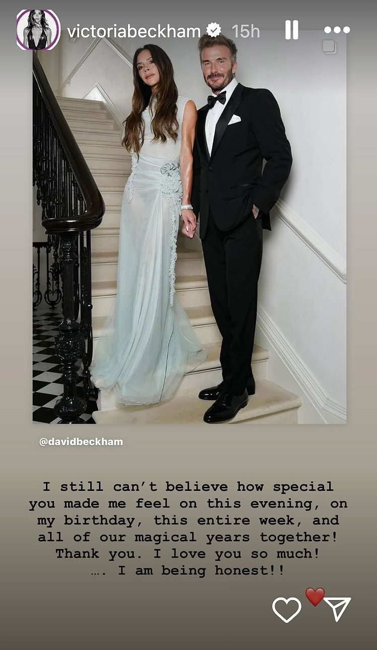 Victoria Beckham Thanks Husband for Making Her Feel Special on 50th Birthday 