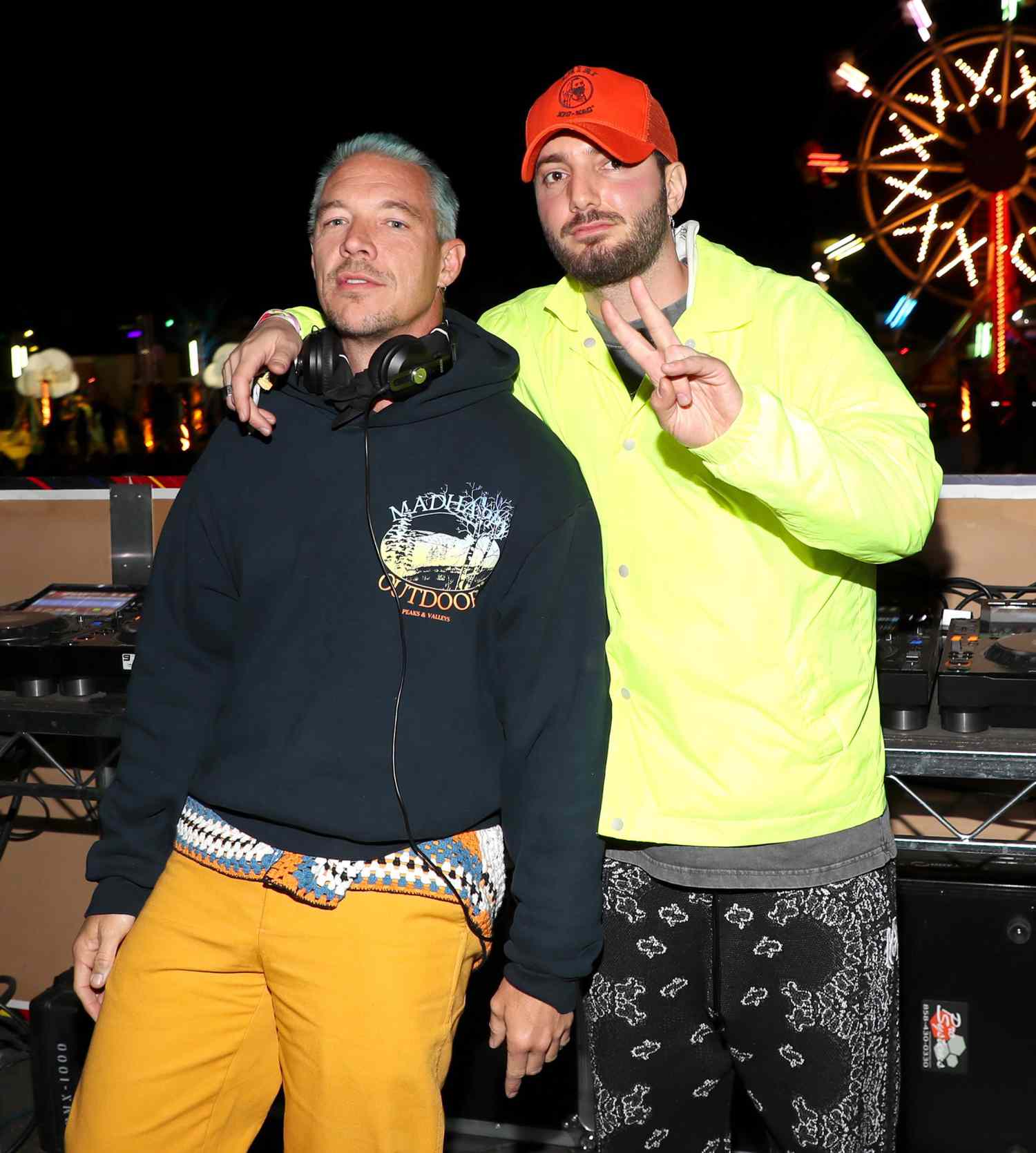 THERMAL, CALIFORNIA - APRIL 16: (L-R) Diplo and Alesso attend Casamigos at Tao Desert Nights presented by Jeeter at Cavallo Ranch on April 16, 2022 in Thermal, California. (Photo by Jerritt Clark/Getty Images for Casamigos Tequila)