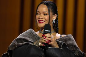 Rihanna speaks during a press conference for the Apple Music Super Bowl 57 halftime show at the Phoenix Convention Center on February 9, 2023 in Phoenix, Arizona.