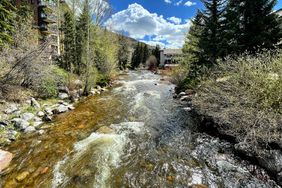 River landscape view in Vail, Colorado