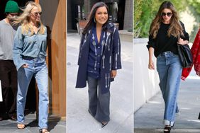 Mindy Kaling, Sofia Vergara, Pamela Anderson wide leg jeans