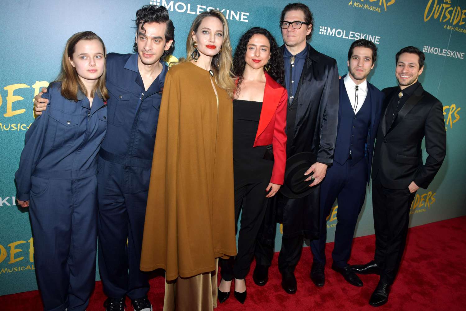 Vivienne Jolie-Pitt, Angelina Jolie and cast 'The Outsiders' Broadway Opening Night, New York, USA - 11 Apr 2024