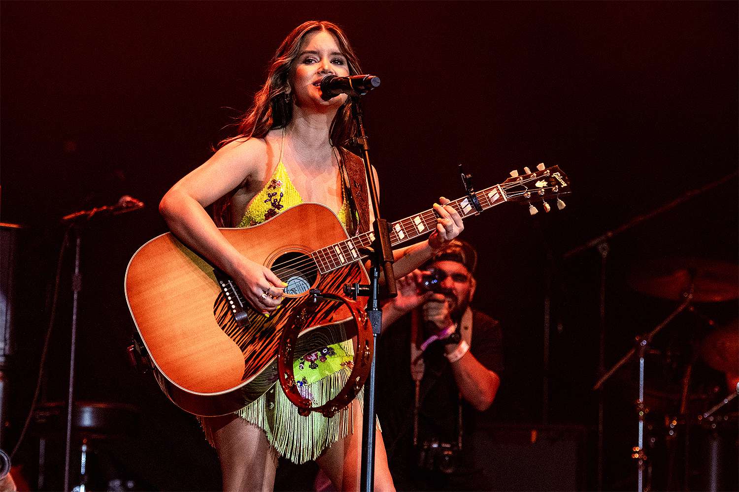 Maren Morris performs on the Mane Stage during the 2022 Stagecoach Festival on April 29, 2022 in Indio, California