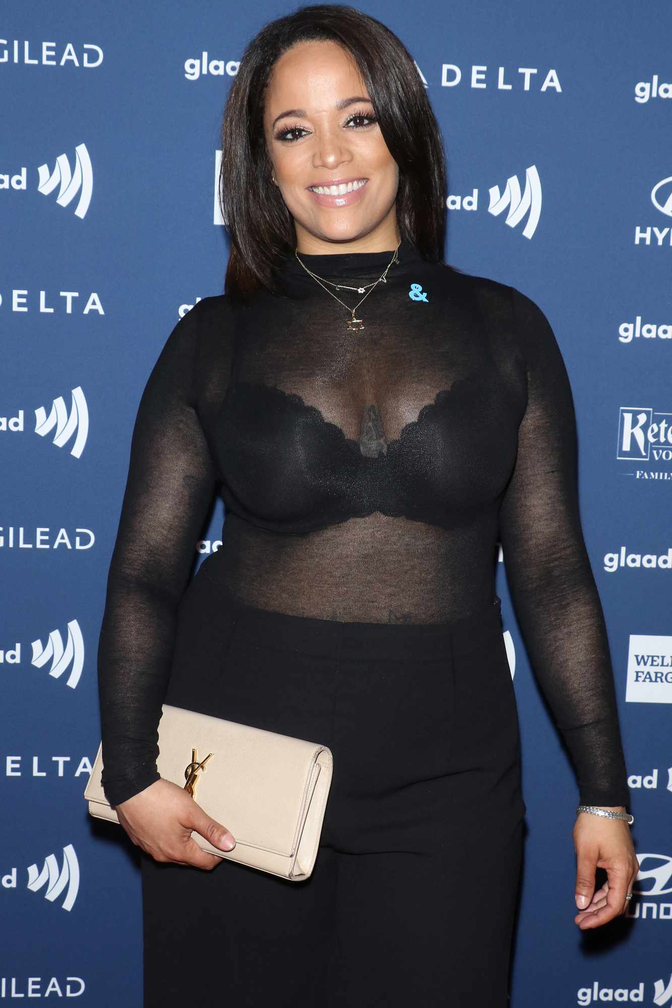 Aneesa Ferreira attends the 30th Annual GLAAD Media Awards at New York Hilton Midtown on May 04, 2019 in New York City. 