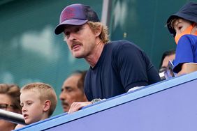 Owen Wilson watches play from the stands during the Premier League match at Stamford Bridge, London. Picture date: Sunday August 14, 2022