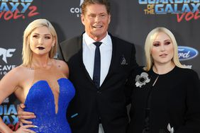 Taylor Ann Hasselhoff, David Hasselhoff and Hayley Hasselhoff attend the premiere of Disney and Marvel's "Guardians Of The Galaxy Vol 2" at the Dolby Theatre on April 19, 2017 in Hollywood, California