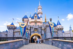 General views of Sleeping Beauty Castle at Disneyland on April 06, 2024 