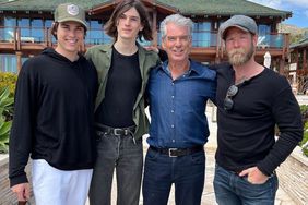 Pierce Brosnan and his sons Paris, Dylan and Sean