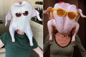Courteney Cox describing her thankgiving Turkey gag on Friends