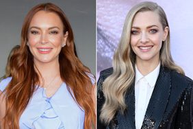 Lindsay Lohan is seen on November 10, 2022; Amanda Seyfried attends the Emmy FYC "Clips & Conversation" Event for Hulu's "The Dropout"