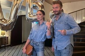 Victoria and David Beckham Twin in Denim