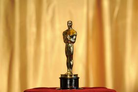 Displayed Oscar award statue