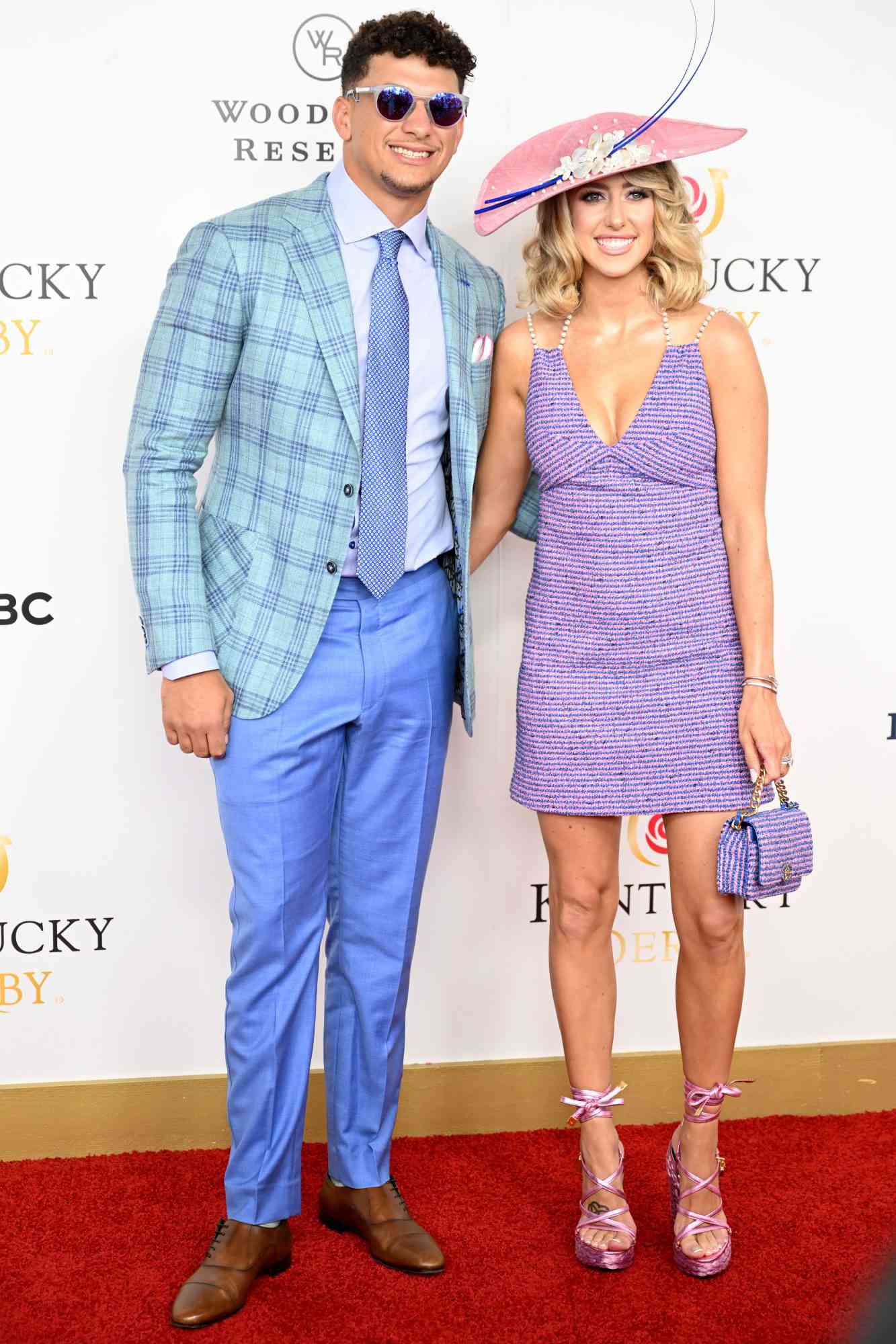 LOUISVILLE, KENTUCKY - MAY 06: Patrick Mahomes and Brittany Mahomes attends the 149th Kentucky Derby at Churchill Downs on May 06, 2023 in Louisville, Kentucky. (Photo by Stephen J. Cohen/Getty Images)