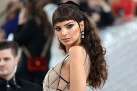 Emily Ratajkowski attends The 2023 Met Gala Celebrating "Karl Lagerfeld: A Line Of Beauty" at The Metropolitan Museum of Art on May 01, 2023 in New York City.