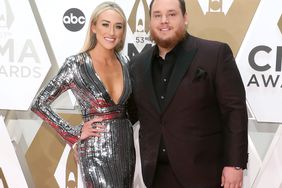 Nicole Hocking and Luke Combs attend the 53nd annual CMA Awards at Bridgestone Arena on November 13, 2019 in Nashville, Tennessee