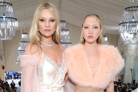 Kate Moss and Lila Grace Moss attend The 2023 Met Gala Celebrating "Karl Lagerfeld: A Line Of Beauty" at The Metropolitan Museum of Art on May 01, 2023 in New York City.