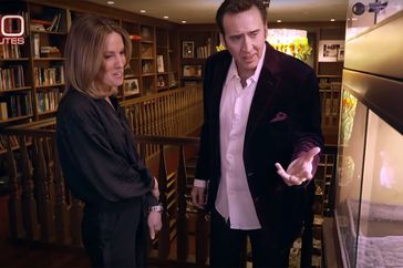 Nicholas Cage las vegas mansion tour from 60 minutes