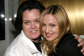 Rosie O'Donnell and Madonna during Madonna and Rosie O'Donnell Backstage at "Taboo" at The Plymouth Theater in New York