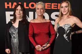 Annie Guest, Jamie Lee Curtis, and Ruby Guest attend Universal Pictures World Premiere of "Halloween Ends" on October 11, 2022 in Hollywood, California.