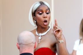 Kelly Rowland attends the "Marcello Mio" Red Carpet at the 77th annual Cannes Film Festival at Palais des Festivals on May 21, 2024 in Cannes, France. 