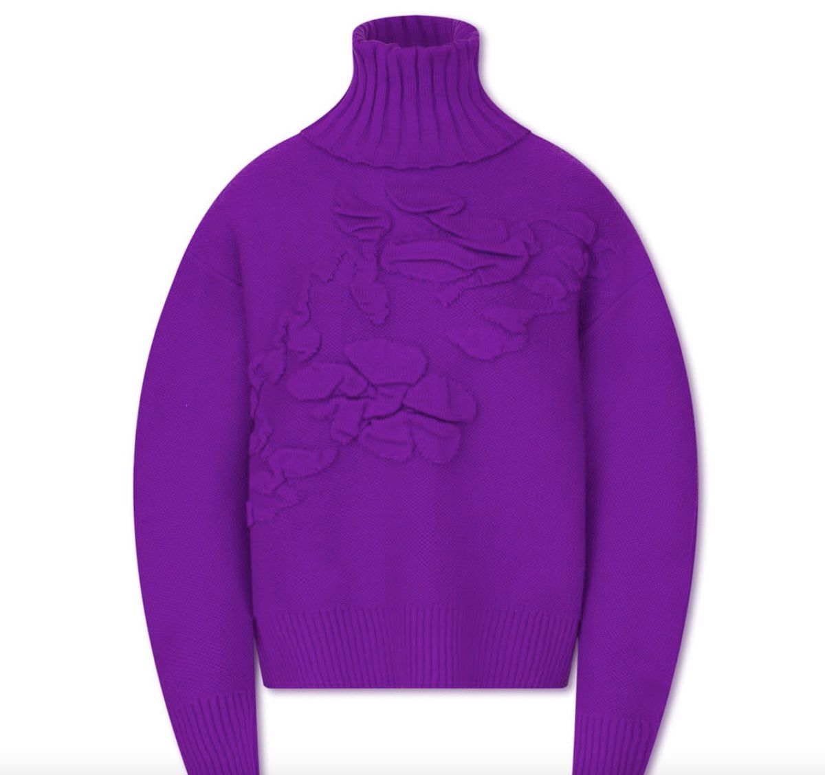 Buy It! Daige Xenon Knit Sweater, $201; wolfandbadger.com https://www.wolfandbadger.com/us/xenon-knit-sweater-violet/