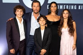 Levi McConaughey, Matthew McConaughey, Livingston McConaughey, Camila Alves McConaughey, and Vida McConaughey attend the 12th Annual Mack, Jack & McConaughey Gala