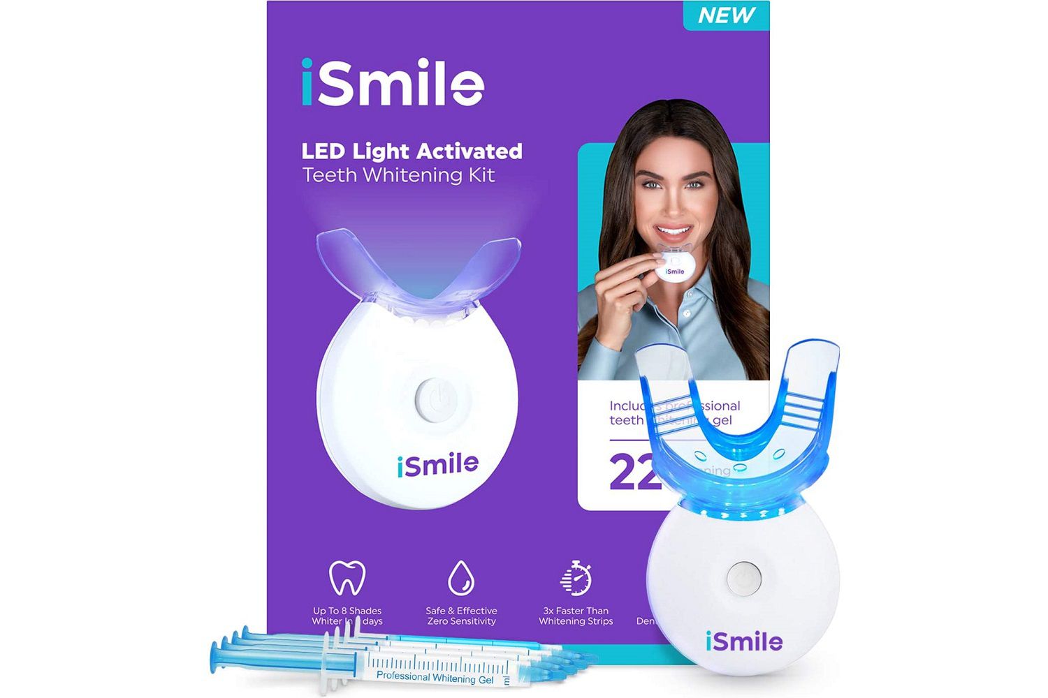 iSmile LED Light Activated Teeth Whitening Kit