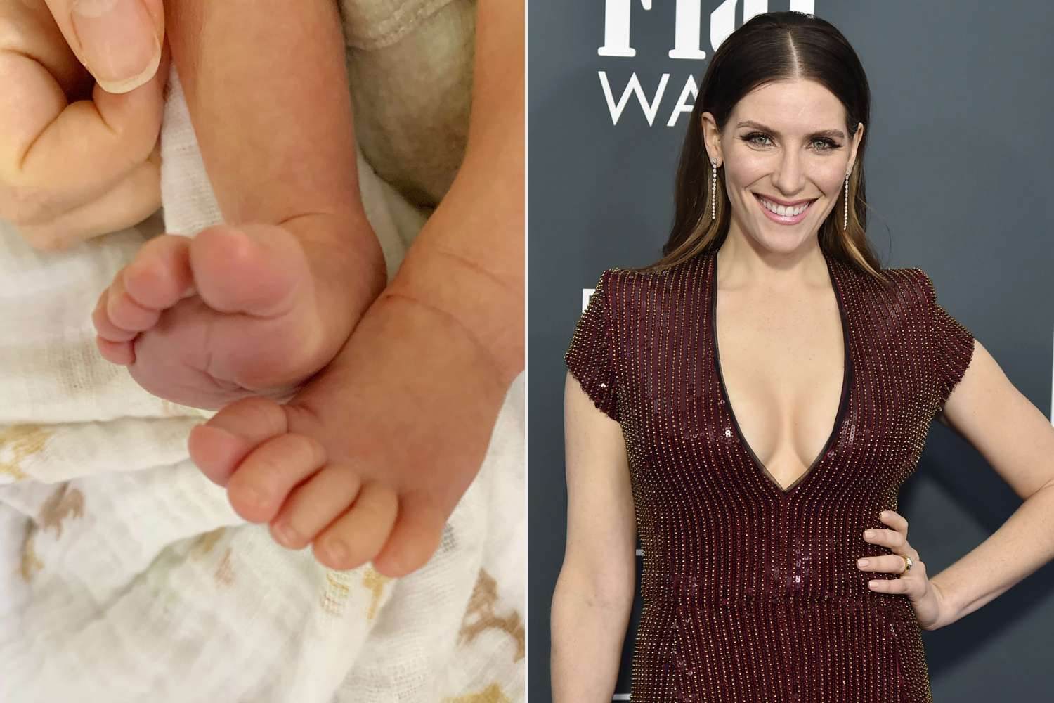 sarah levy welcomes first baby. https://www.instagram.com/p/Cfo68-jJwM1/. ; SANTA MONICA, CA - JANUARY 12: Sarah Levy during the arrivals for the 25th Annual Critics' Choice Awards at Barker Hangar on January 12, 2020 in Santa Monica, CA. (Photo by David Crotty/Patrick McMullan via Getty Images)