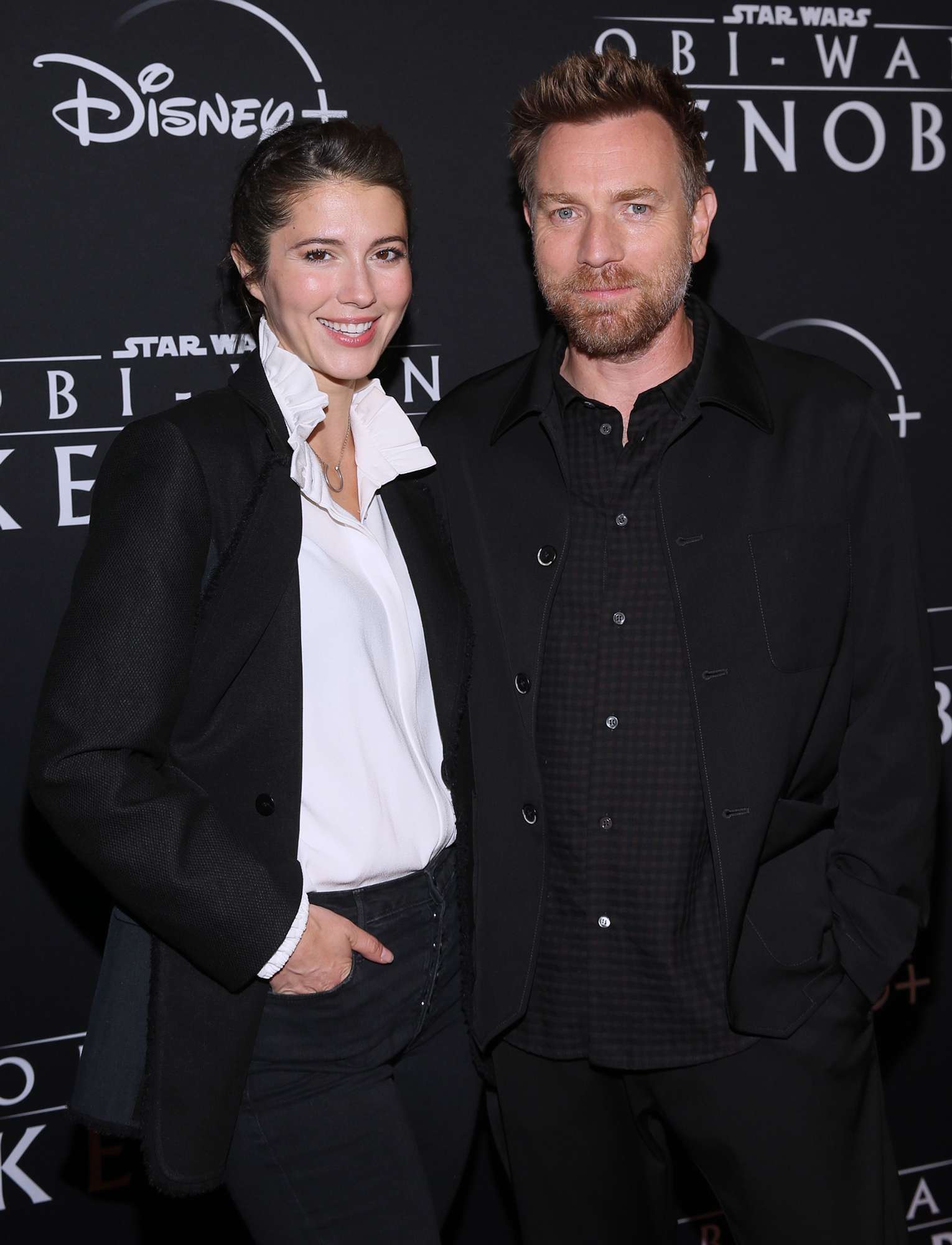 Mary Elizabeth Winstead and Ewan McGregor attend a surprise premiere of the first two episodes of “Obi-Wan Kenobi” at Star Wars Celebration in Anaheim, California on May 26th. The series streams exclusively on Disney+.