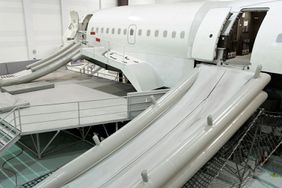 Evacuation Training Slide aircraft sliding raft