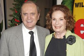 Bob Newhart and wife Ginnie during "Elf" New York City Premiere at Loews Astor Plaza in New York City, New York, United States. (Photo by Theo Wargo/WireImage)