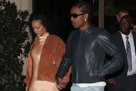 Milan, ITALY - Rihanna and ASAP Rocky take Milan by storm as they enjoy a romantic night out at Langosteria Bistrot. The power couple's effortless style and undeniable chemistry steal the show. Pictured: Rihanna, ASAP Rocky BACKGRID USA 25 FEBRUARY 2023 BYLINE MUST READ: Photopress / BACKGRID USA: +1 310 798 9111 / usasales@backgrid.com UK: +44 208 344 2007 / uksales@backgrid.com *UK Clients - Pictures Containing Children Please Pixelate Face Prior To Publication*