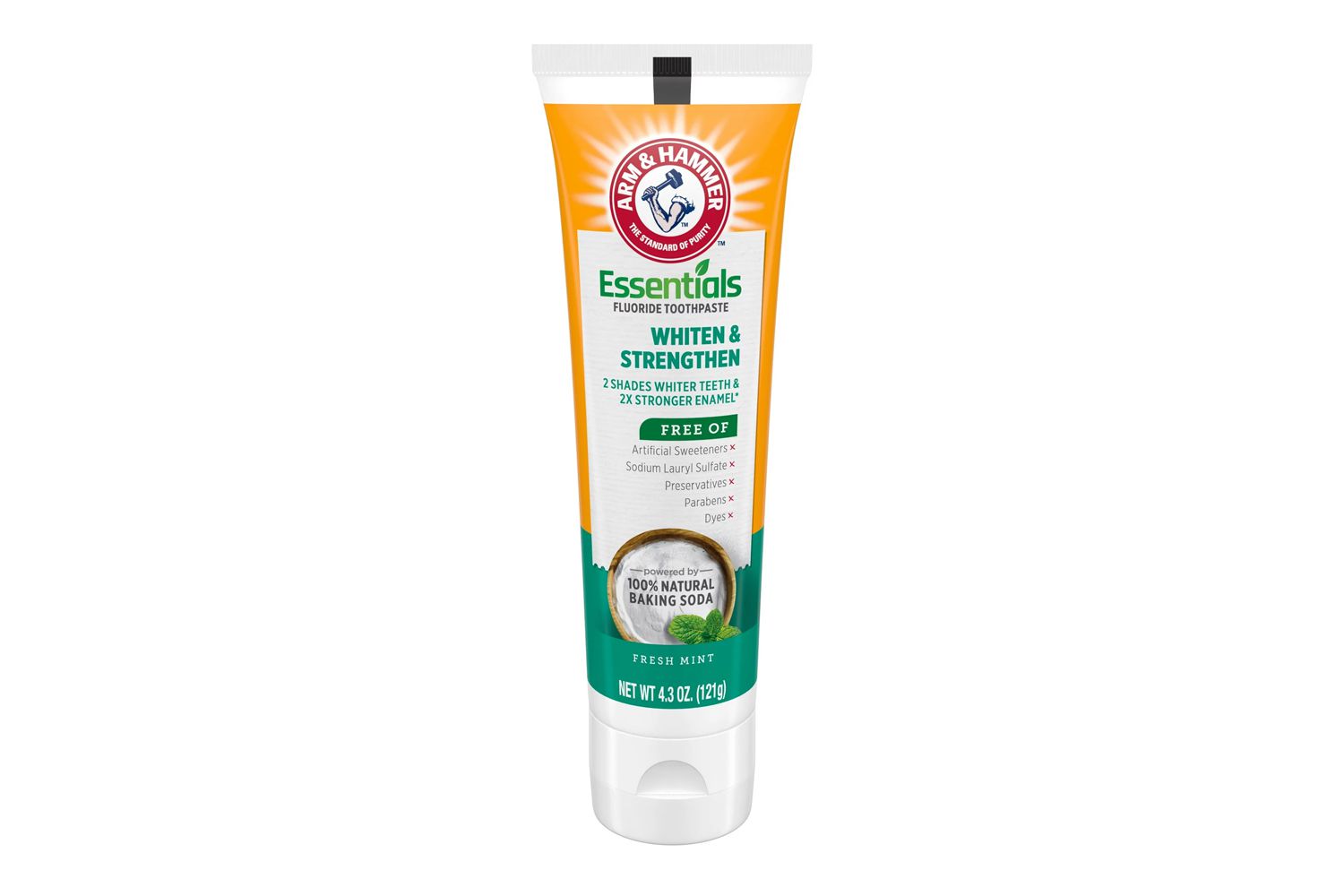 Walmart Arm & Hammer Essentials Whiten & Strengthen Fluoride Toothpaste