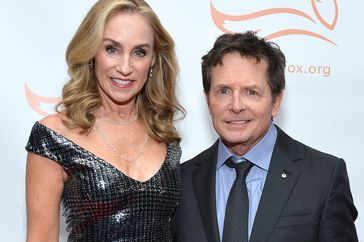 Tracy Pollan and Michael J. Fox attend A Funny Thing Happened On The Way To Cure Parkinson's benefitting The Michael J. Fox Foundation on November 16, 2019 in New York City