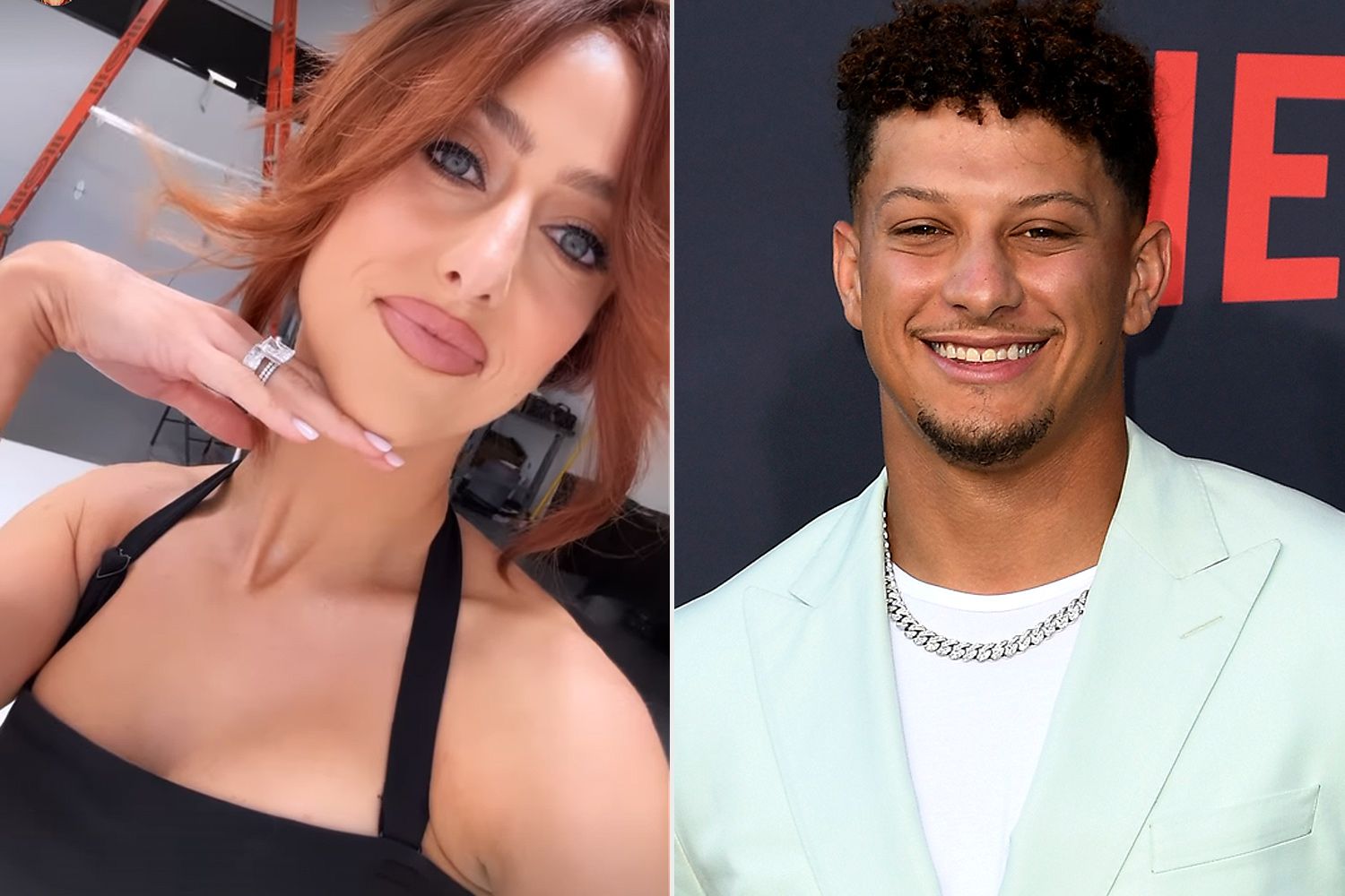 Patrick Mahomes Loves Wife Brittany's New Fiery Red Hair â See His Sweet Reaction.