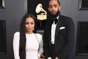 Lauren London (L) and Nipsey Hussle attend the 61st Annual GRAMMY Awards at Staples Center on February 10, 2019 in Los Angeles, California