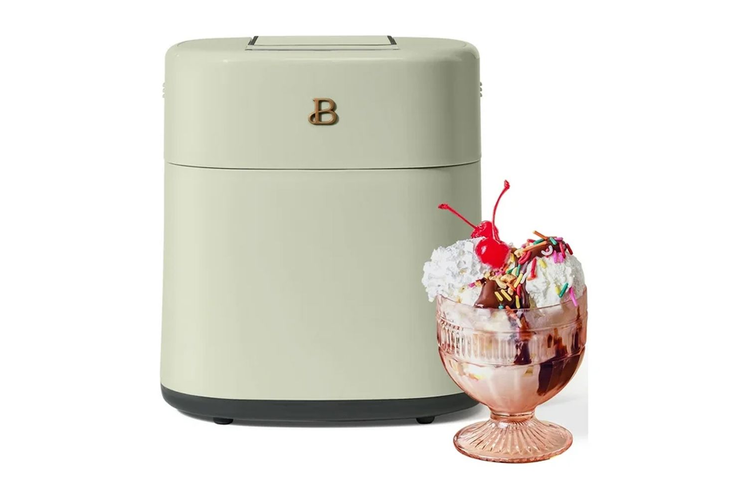 Beautiful by Drew Barrymore 1.5 Quart Ice Cream Maker with Touch Activated Display