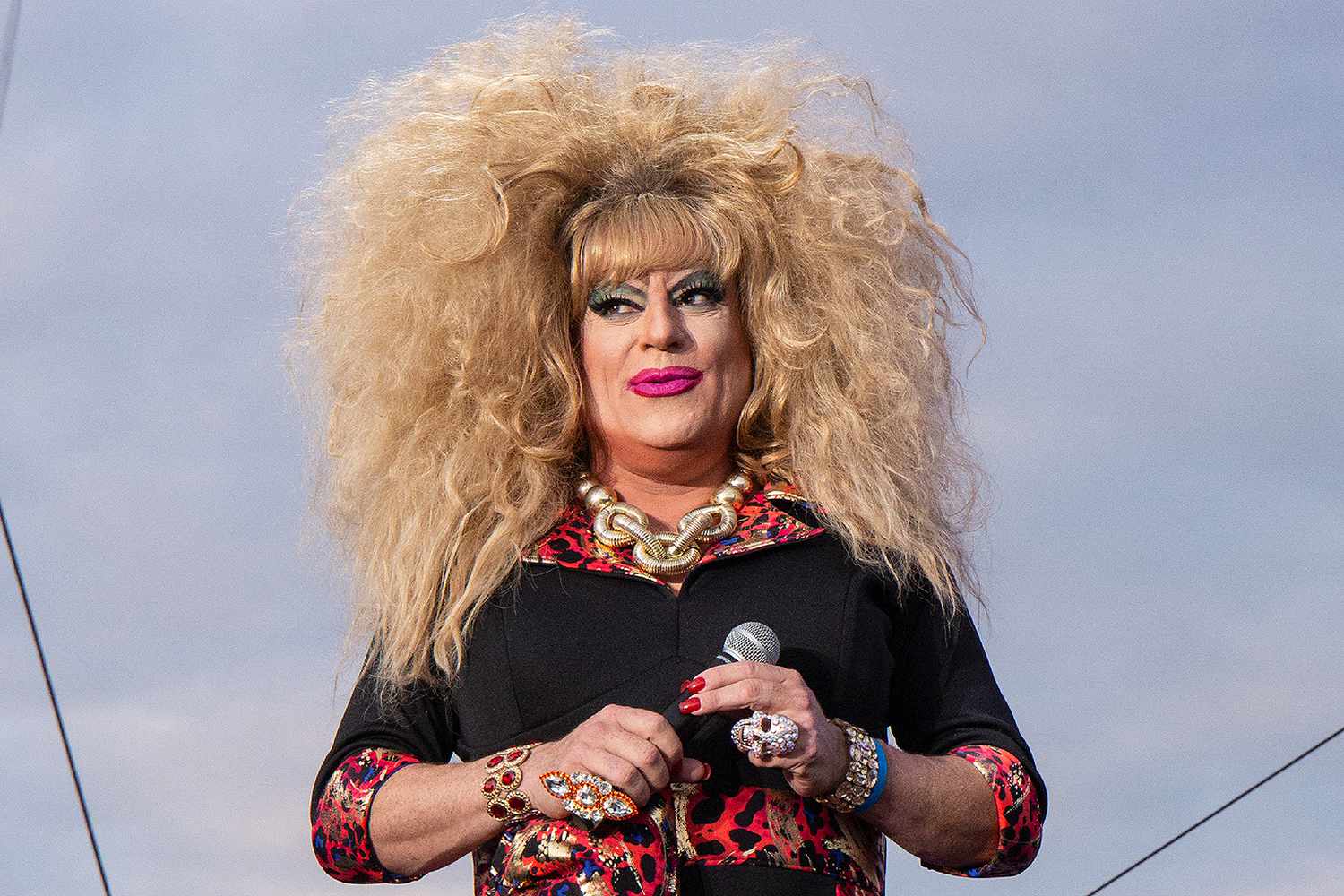 Heklina onstage during Wigstock 2018 at Pier 17 on September 1, 2018 in New York City.