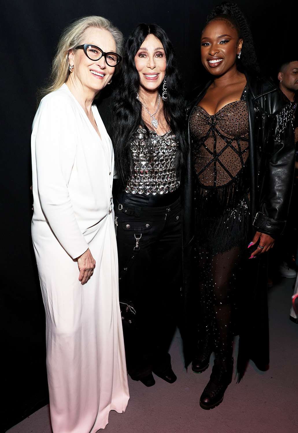 Meryl Streep, Cher, and Jennifer Hudson attend the 2024 iHeartRadio Music Awards at Dolby Theatre in Los Angeles, California on April 01, 2024.